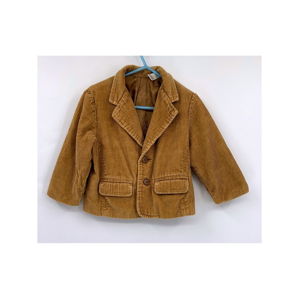 Corduroy Blazer Boys 24 Months Tan Button Front Sport Coat Fall Holiday Preppy